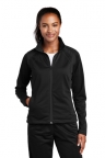 Ladies Black Sport Tek Tricot Jacket with Embroidered Radiologic Logo